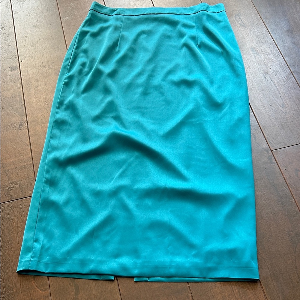 Teal Pencil Skirt by Gigi James- Women's Classic Straight Skirt